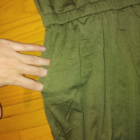 Jumpsuit with Long Sleeve Pants Elastic Drawstring Waist Pockets Women's 2XL - Picture 4 of 16